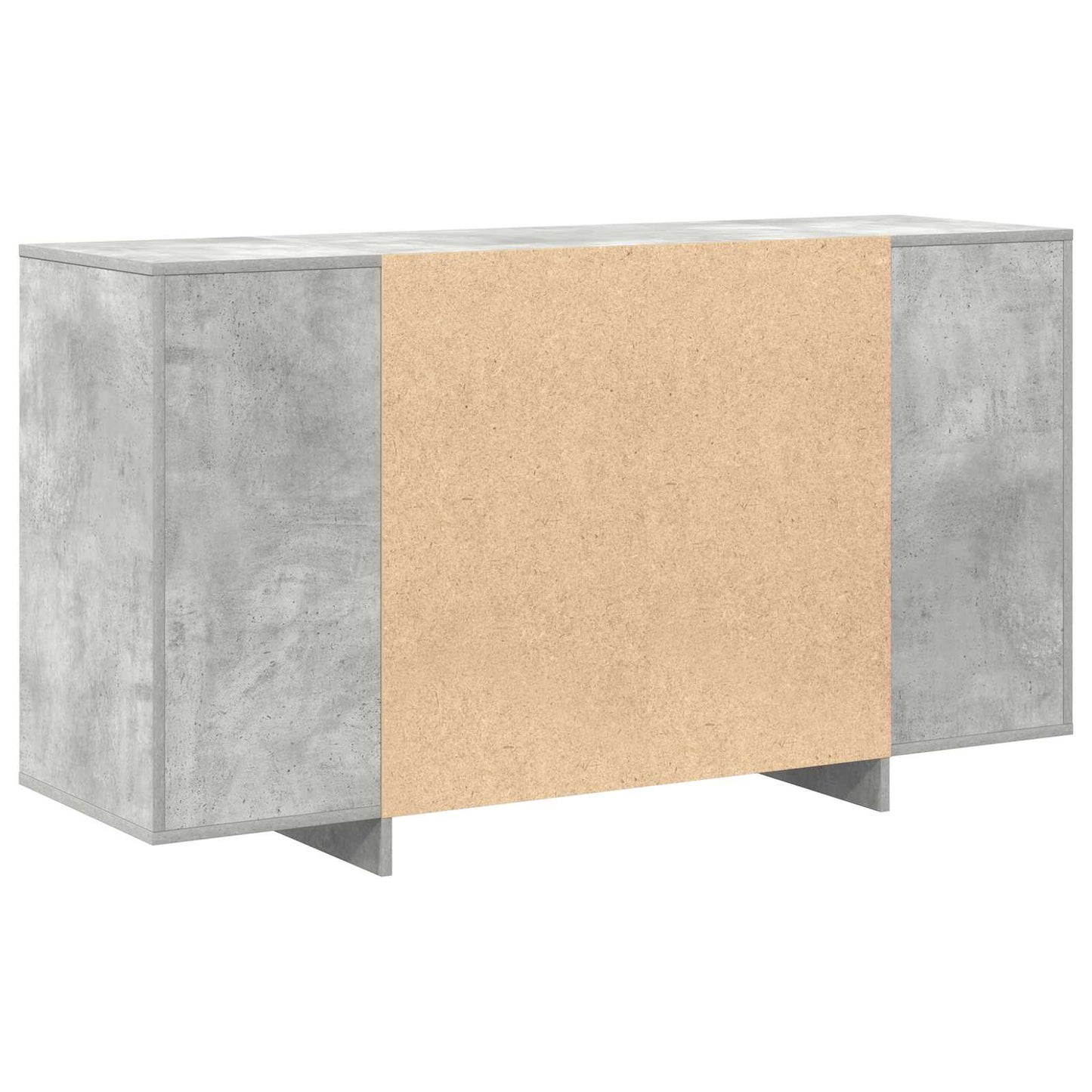 Credenza Grigio cemento 135 x 41 x 75 cm Legno multistrato