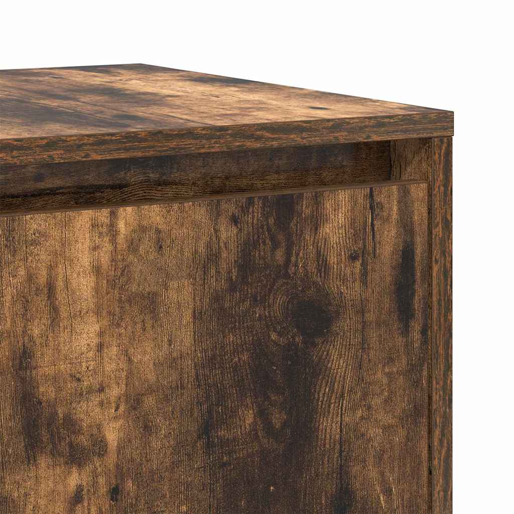 Credenza Rovere fumo 135 x 41 x 69 cm Legno multistrato - homemem39