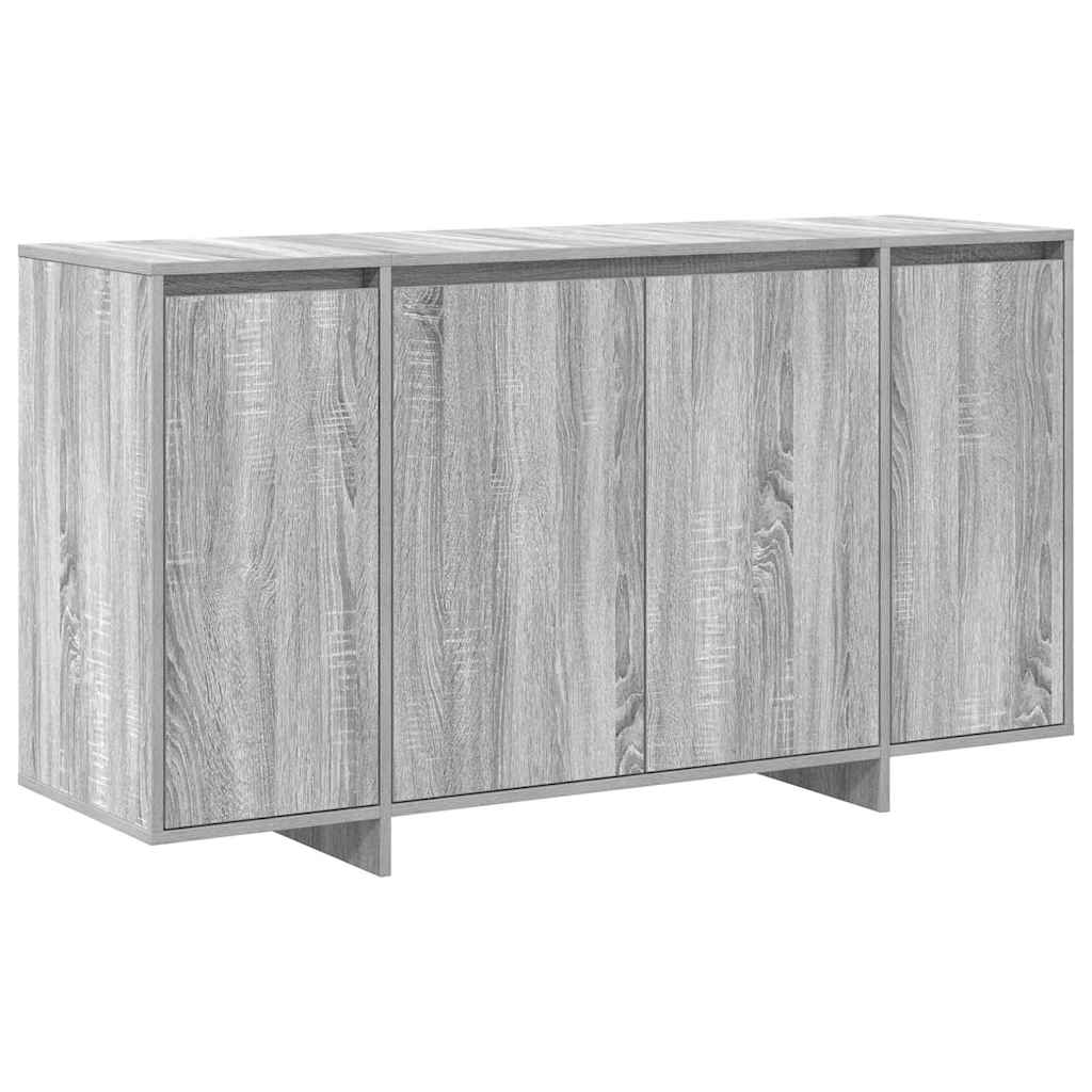 Credenza Grigio sonoma 135 x 41 x 69 cm Legno multistrato - homemem39