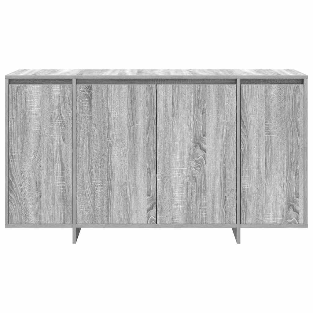 Credenza Grigio sonoma 135 x 41 x 69 cm Legno multistrato - homemem39