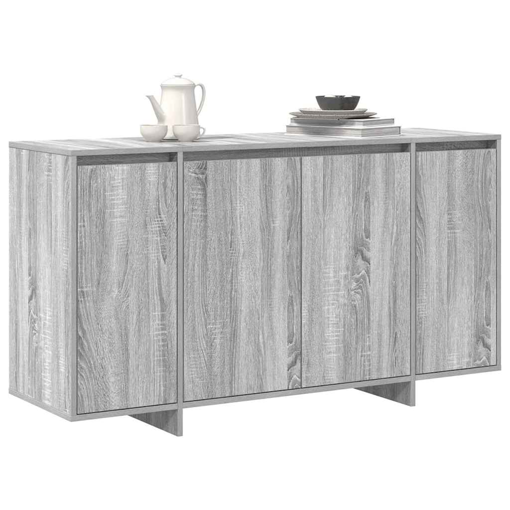 Credenza Grigio sonoma 135 x 41 x 69 cm Legno multistrato - homemem39