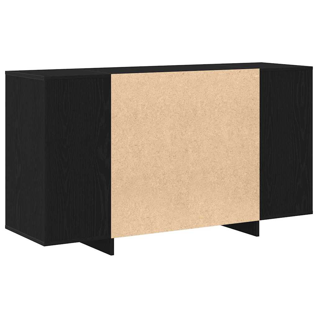 Credenza Rovere nero 135 x 41 x 69 cm Legno multistrato - homemem39