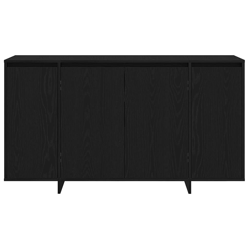 Credenza Rovere nero 135 x 41 x 69 cm Legno multistrato - homemem39