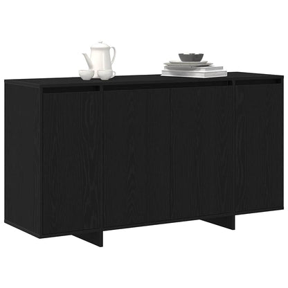 Credenza Rovere nero 135 x 41 x 69 cm Legno multistrato - homemem39