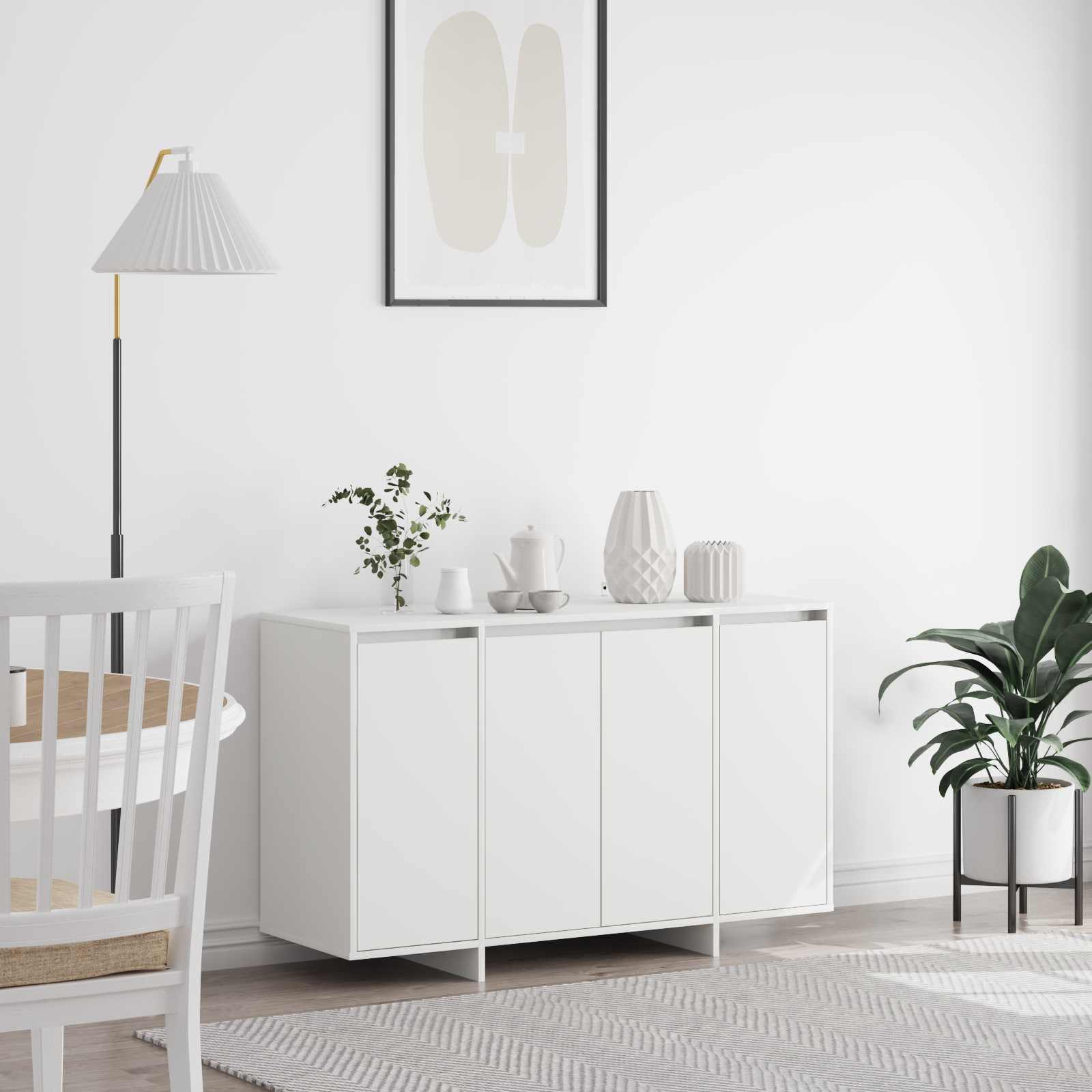 Credenza Bianco 120 x 41 x 75 cm Legno multistrato | homemem39