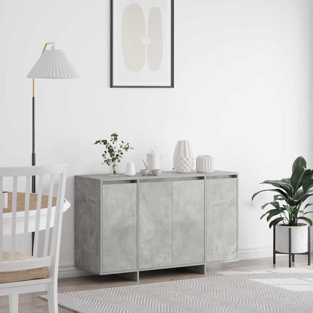 Credenza Grigio cemento 120 x 41 x 75 cm Legno multistrato - homemem39