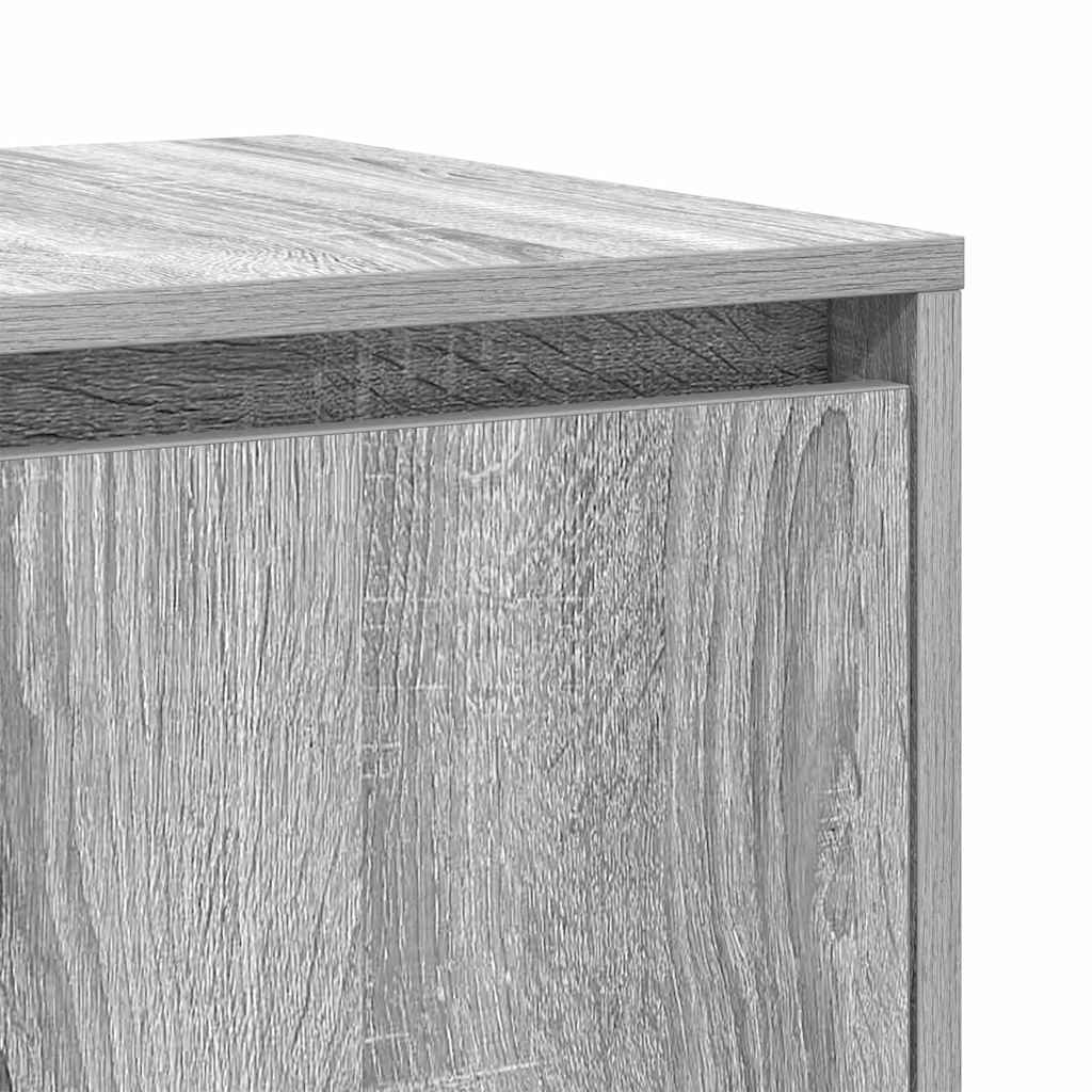 Credenza Grigio sonoma 120 x 41 x 75 cm Legno multistrato - homemem39