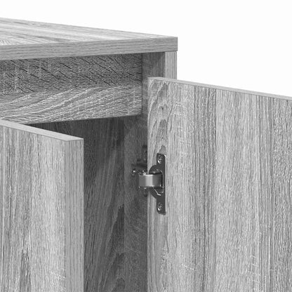 Credenza Grigio sonoma 120 x 41 x 75 cm Legno multistrato - homemem39