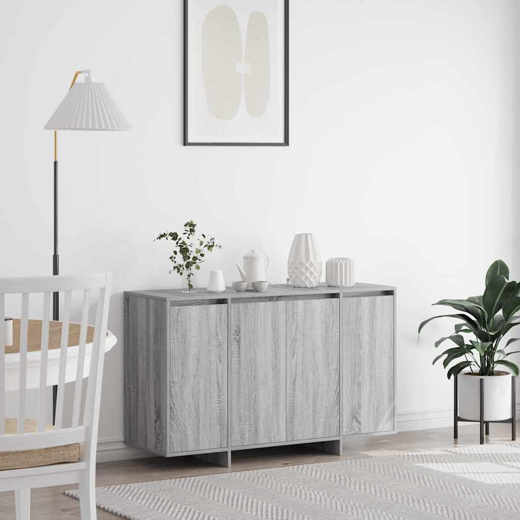Credenza Grigio sonoma 120 x 41 x 75 cm Legno multistrato - homemem39
