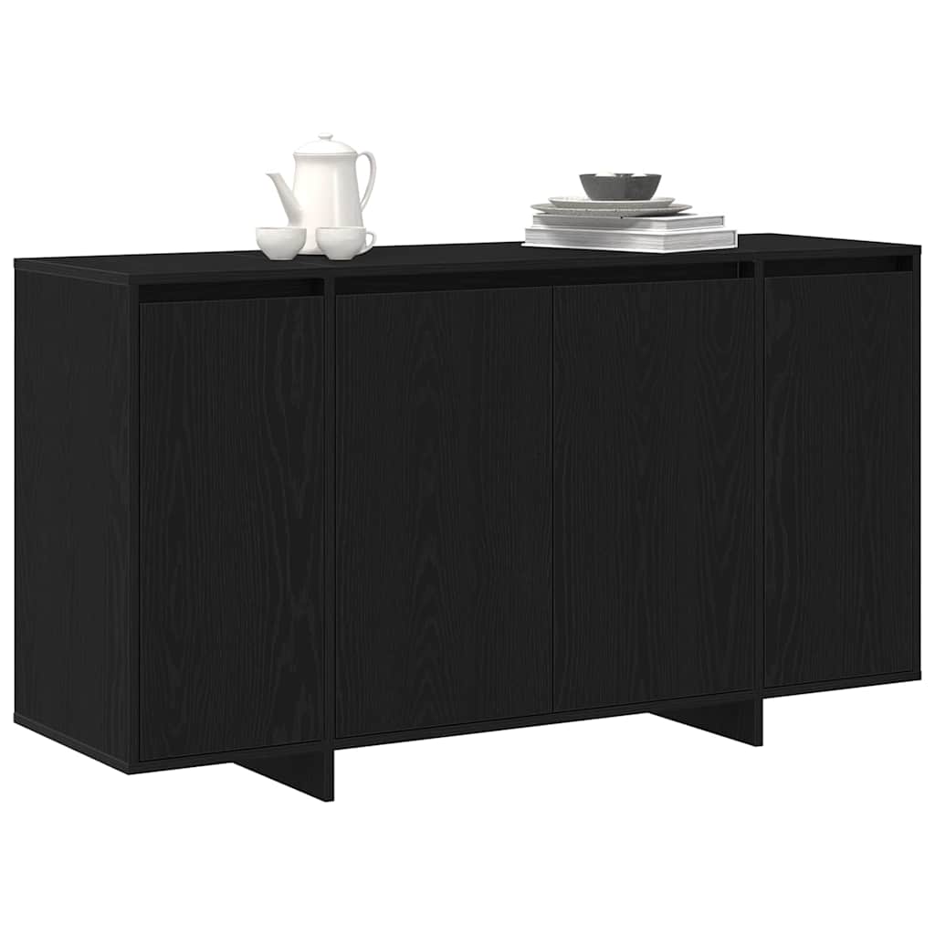Credenza Rovere nero 120 x 41 x 75 cm Legno multistrato