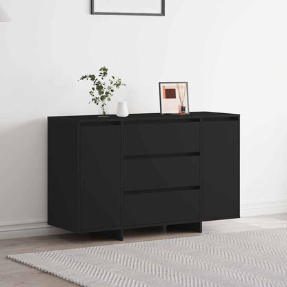 Credenza con cassetto Nero 120 x 41 x 75 cm Legno multistrato
