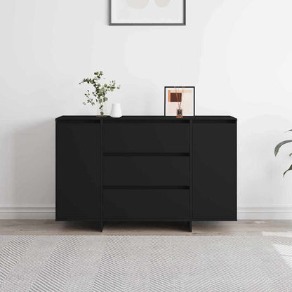 Credenza con cassetto Nero 120 x 41 x 75 cm Legno multistrato