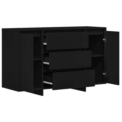 Credenza con cassetto Nero 120 x 41 x 75 cm Legno multistrato