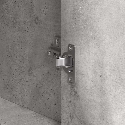 Credenza Grigio cemento 120 x 41 x 75 cm Legno multistrato