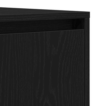 Credenza Rovere nero 120 x 41 x 75 cm Legno multistrato