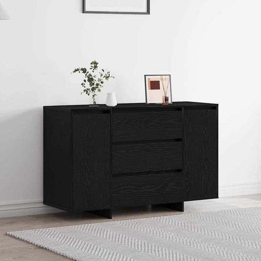 Credenza Rovere nero 120 x 41 x 75 cm Legno multistrato