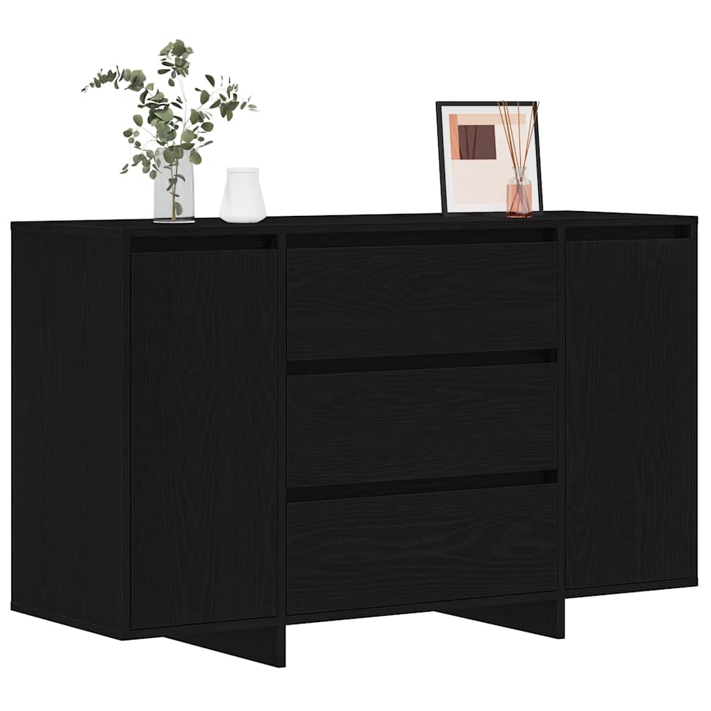 Credenza Rovere nero 120 x 41 x 75 cm Legno multistrato