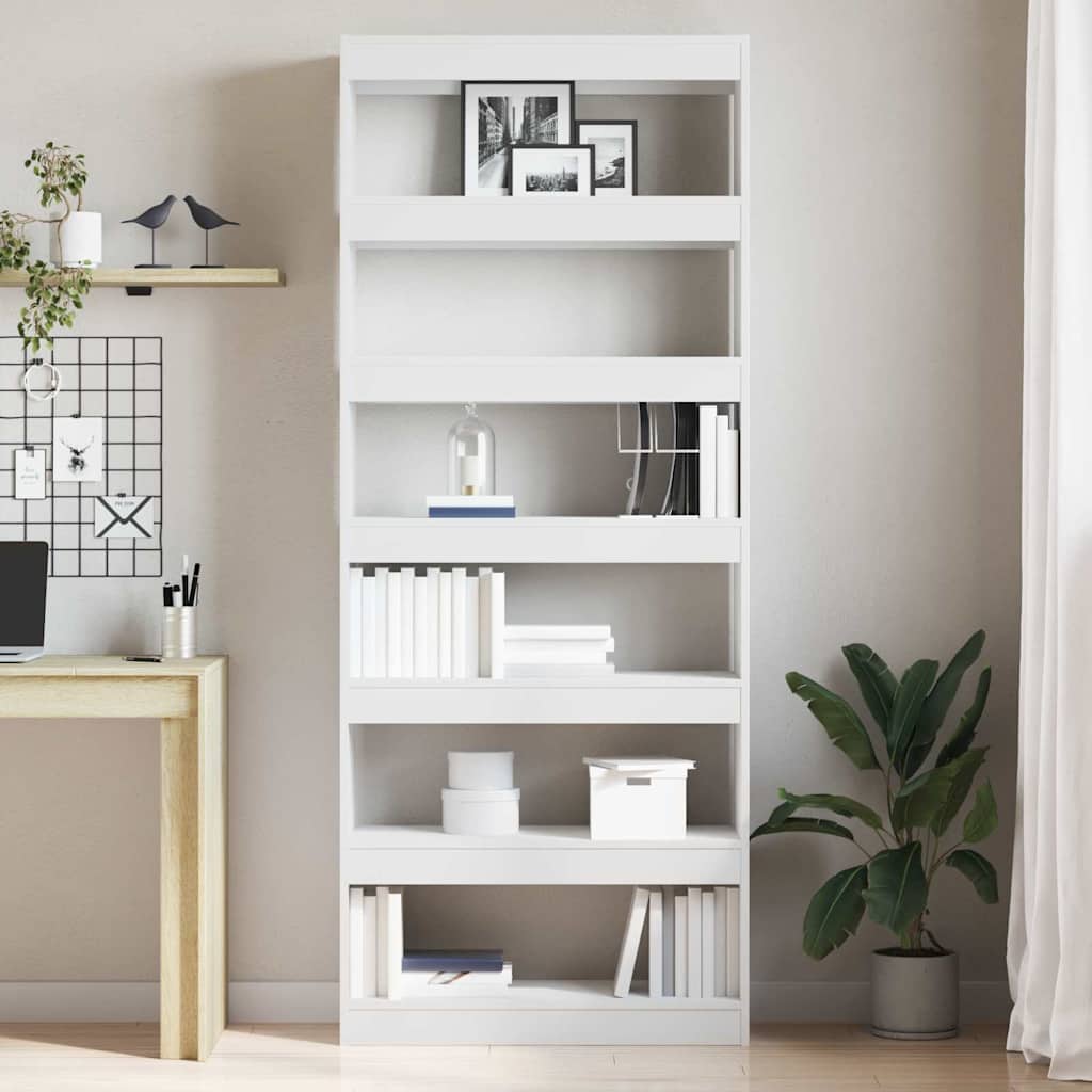 Libreria Bianco 80 x 30 x 198 cm Legno multistrato