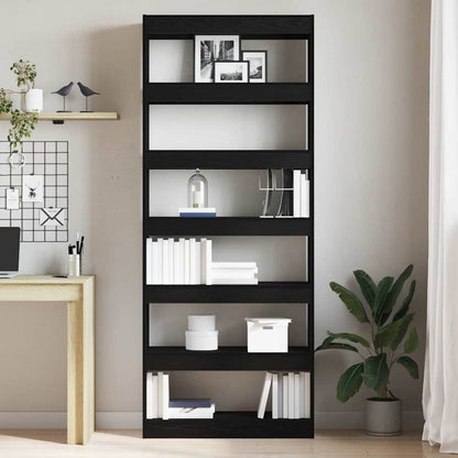 Libreria Nero 80 x 30 x 198 cm Legno multistrato