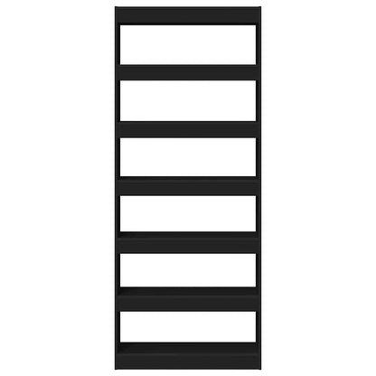 Libreria Nero 80 x 30 x 198 cm Legno multistrato