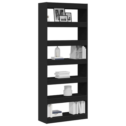 Libreria Nero 80 x 30 x 198 cm Legno multistrato