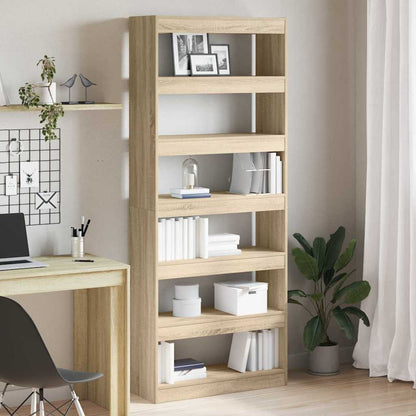 Libreria rovere sonoma 80 x 30 x 198 cm Legno multistrato