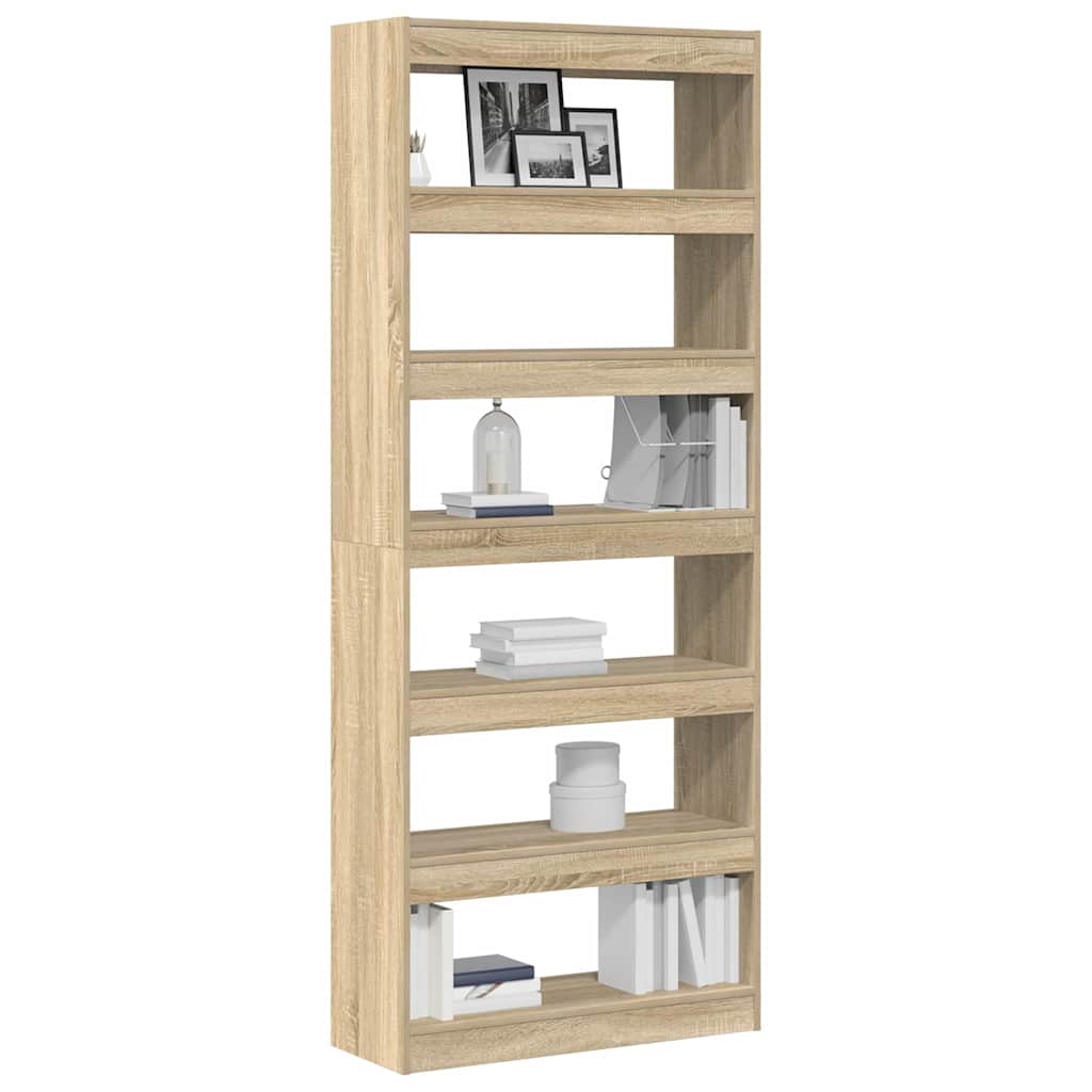 Libreria rovere sonoma 80 x 30 x 198 cm Legno multistrato