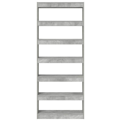 Armadio per Libri Grigio cemento 80 x 30 x 198 cm | homemem39