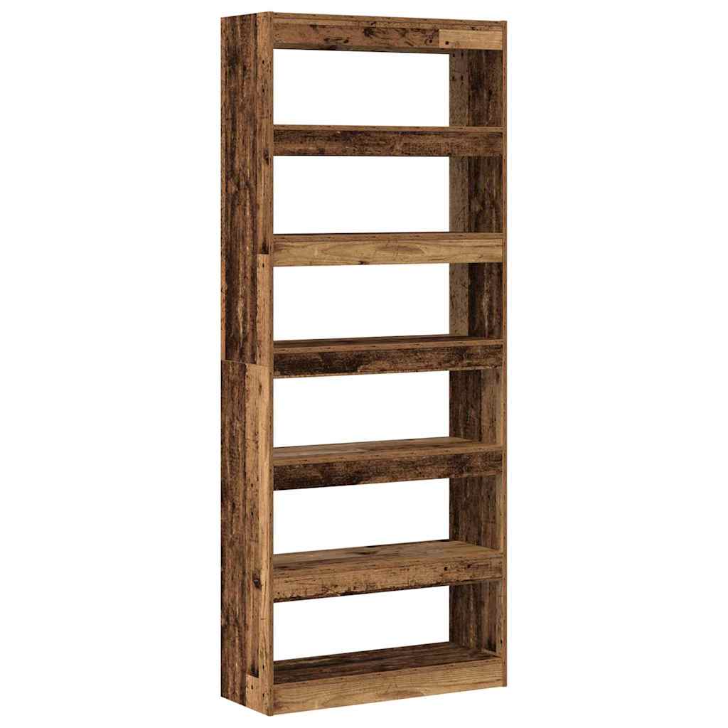 Armadio per Libri Legno vecchio 80 x 30 x 198 cm | homemem39