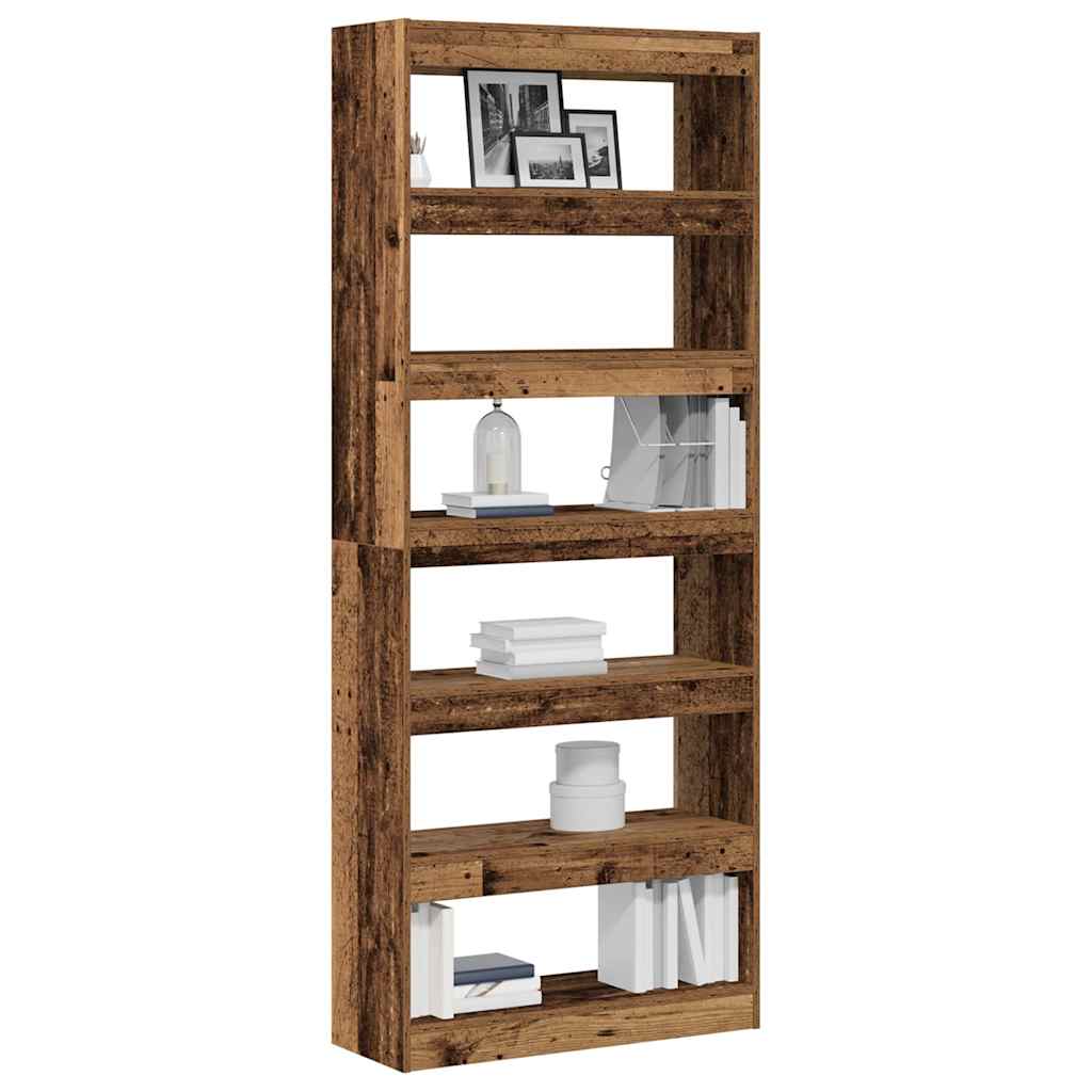 Armadio per Libri Legno vecchio 80 x 30 x 198 cm | homemem39