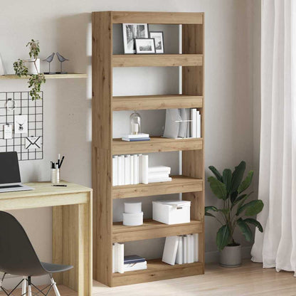 Armadio per Libri 6 livelli 80 x 30 x 198 cm Legno multistrato | homemem39