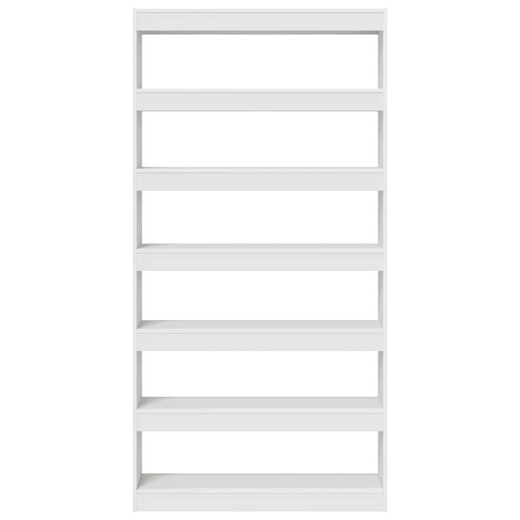 Armadio per Libri Bianco 100 x 30 x 198 cm Legno multistrato | homemem39