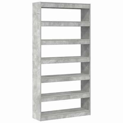 Armadio per Libri Grigio cemento 100 x 30 x 198 cm | homemem39