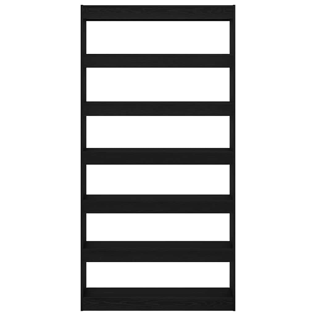 Armadio per Libri Nero Legno multistrato