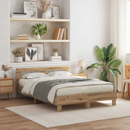 Struttura del letto rovere artigianale 150 x 200 cm
