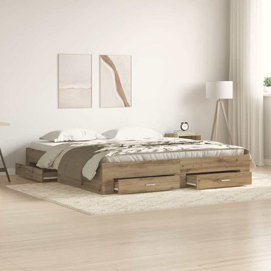 Struttura del letto Rovere artigianale 180 x 200 cm
