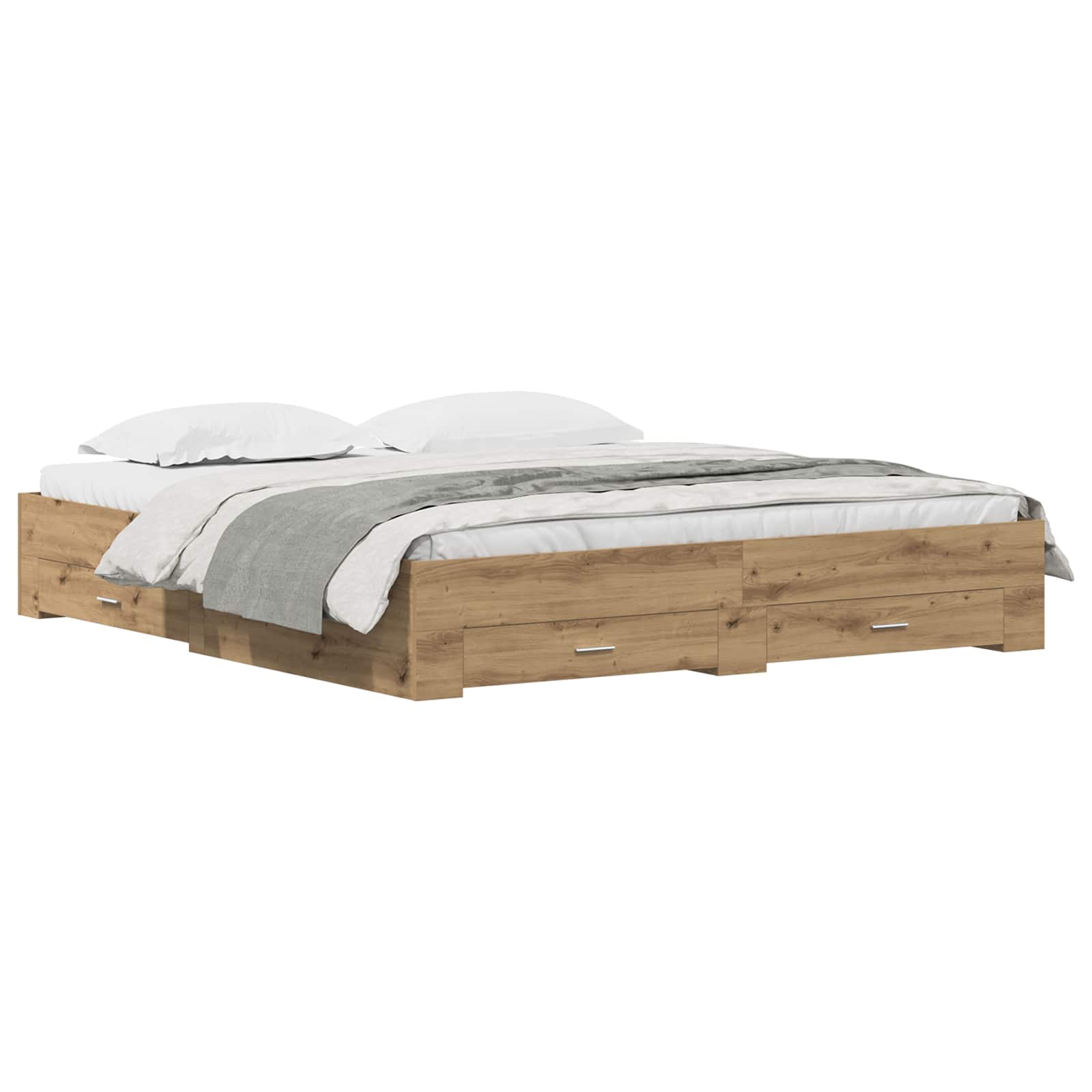 Struttura del letto Rovere artigianale 180 x 200 cm | homemem39