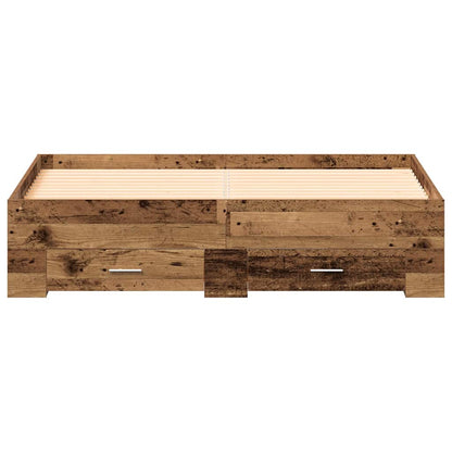 Struttura del letto con cassetto Legno vecchio 160 x 200 cm | homemem39