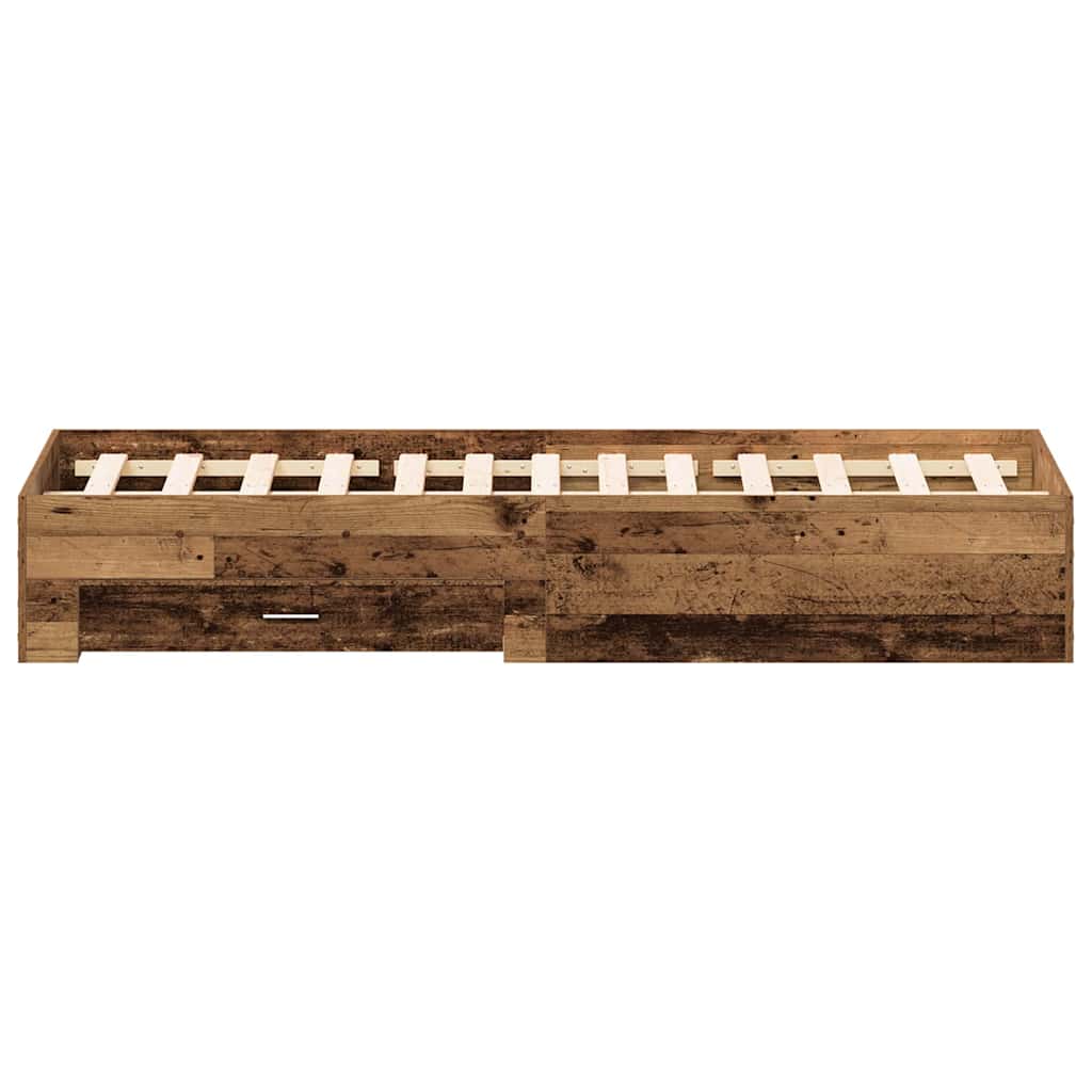 Struttura del letto con cassetto Legno vecchio 160 x 200 cm | homemem39