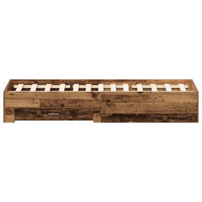 Struttura del letto con cassetto Legno vecchio 160 x 200 cm | homemem39