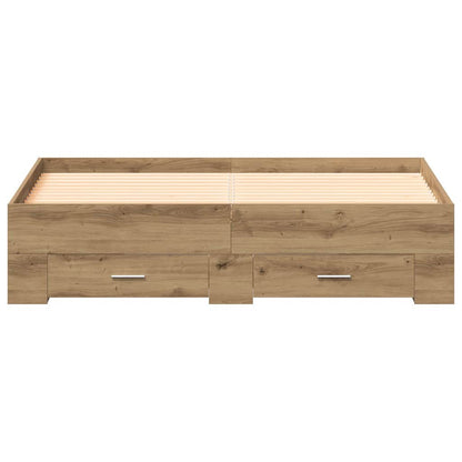 Struttura del letto Rovere artigianale 160 x 200 cm | homemem39