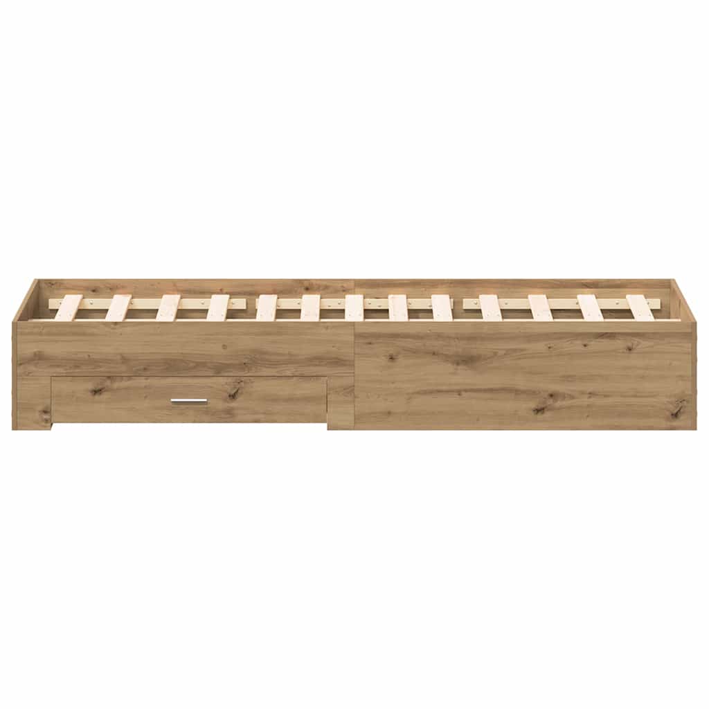 Struttura del letto Rovere artigianale 160 x 200 cm | homemem39