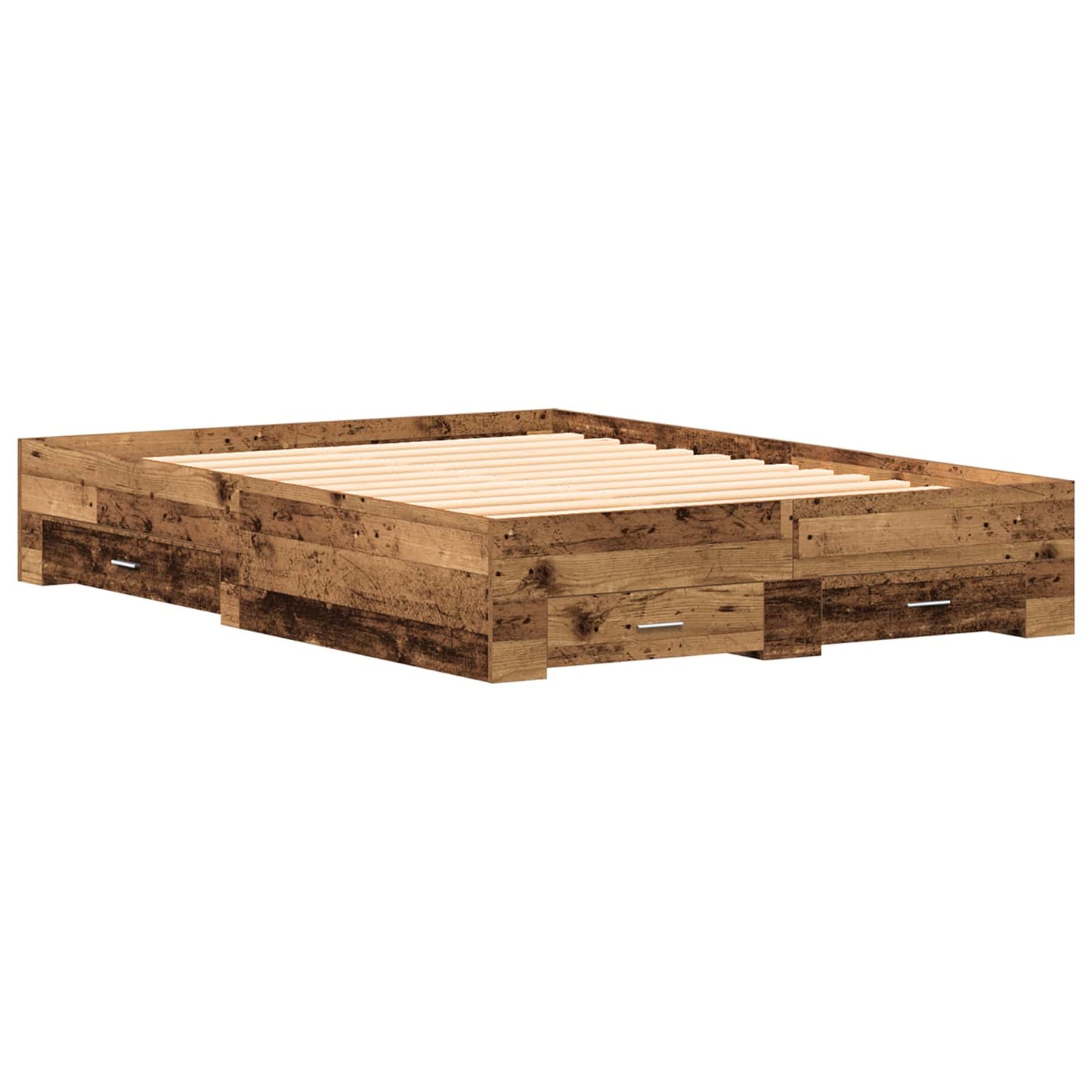 Struttura del letto con cassetto Legno vecchio 140 x 200 cm | homemem39