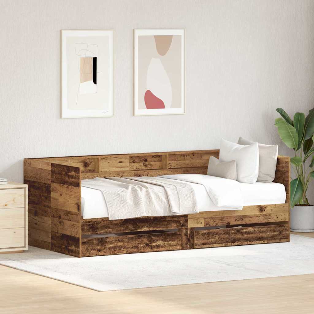 Daybed Legno vecchio 100 x 200 cm Legno multistrato | homemem39