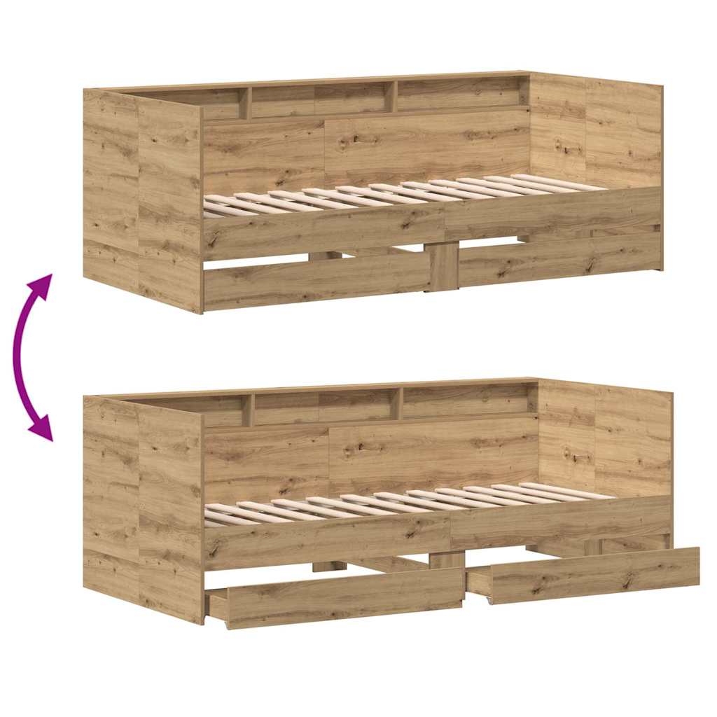 Daybed Rovere artigianale 100 x 200 cm Legno multistrato | homemem39