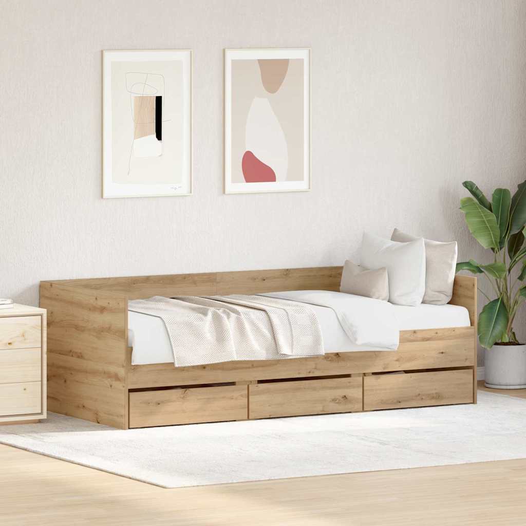 Daybed Rovere artigianale 90 x 190 cm Legno multistrato | homemem39