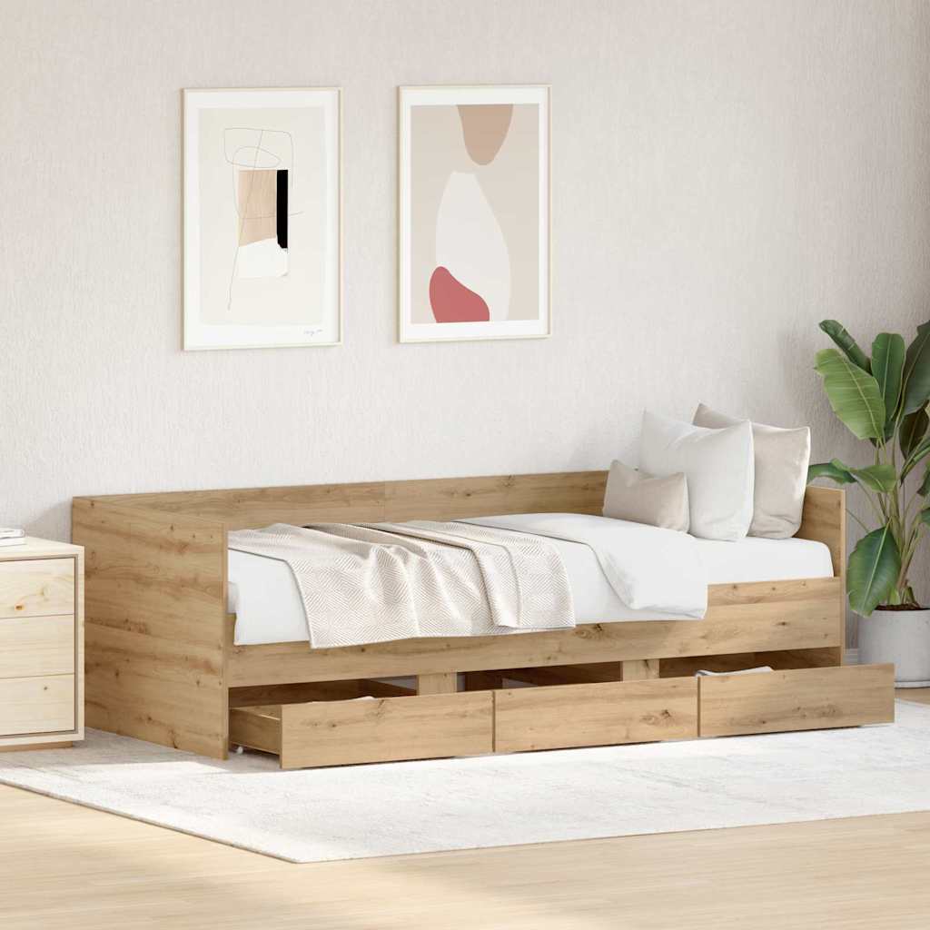 Daybed Rovere artigianale 90 x 190 cm Legno multistrato | homemem39