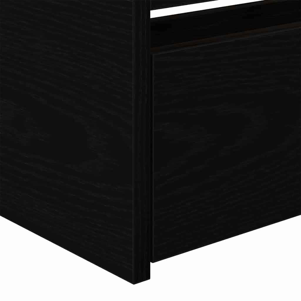 Struttura di daybed con cassetti Rovere nero 90 x 190 cm