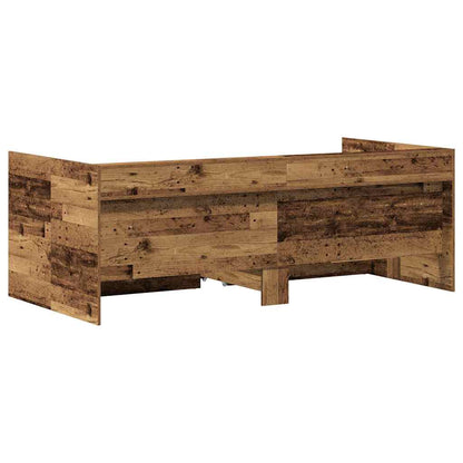 Daybed con testiera Legno vecchio 90 x 200 cm Legno multistrato