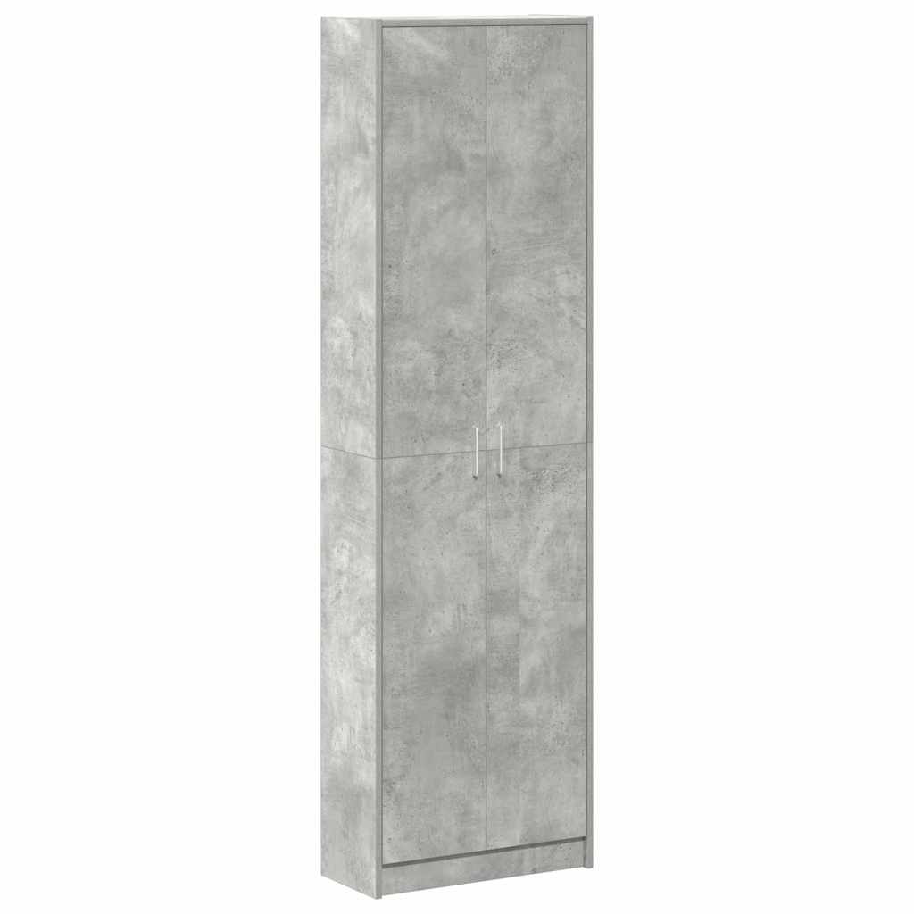 Guardaroba Grigio cemento 55 x 25 x 189 cm Legno multistrato